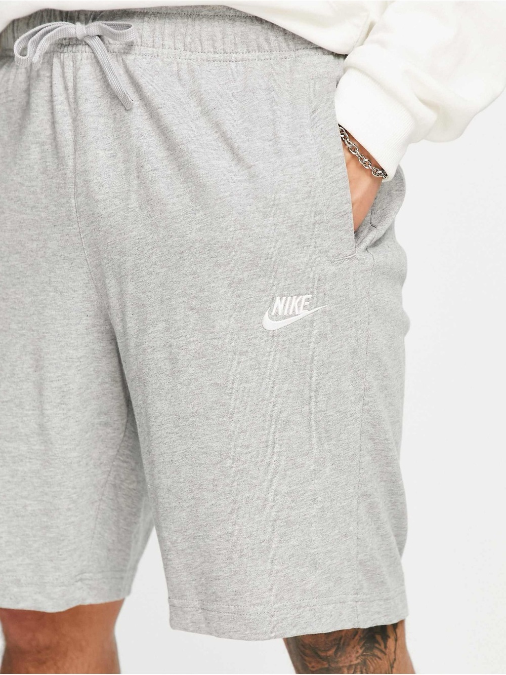 Nike NSW Club men's jersey shorts in gray size XL